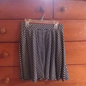 Striped Skater Skirt